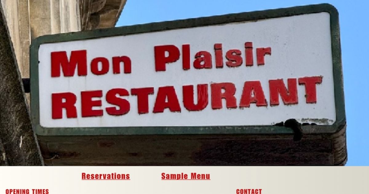 Mon Plaisir in Clevedon